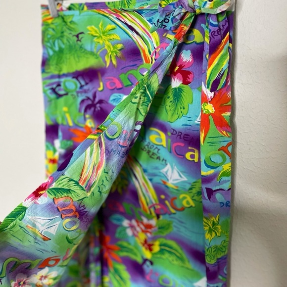 Jams World Vintage Jamaican Tropical Skirt Coverup Wrap - Picture 2 of 7